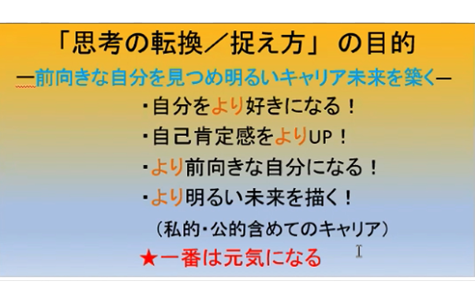 認知の変換と捉え方@Zoom